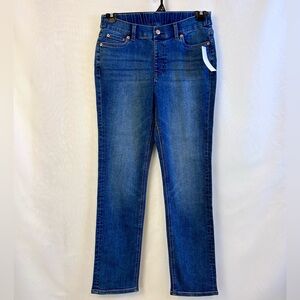 NWT QVC Denim & Co Women’s StrightvLeg Midrise Stretch Jeans / Size 10